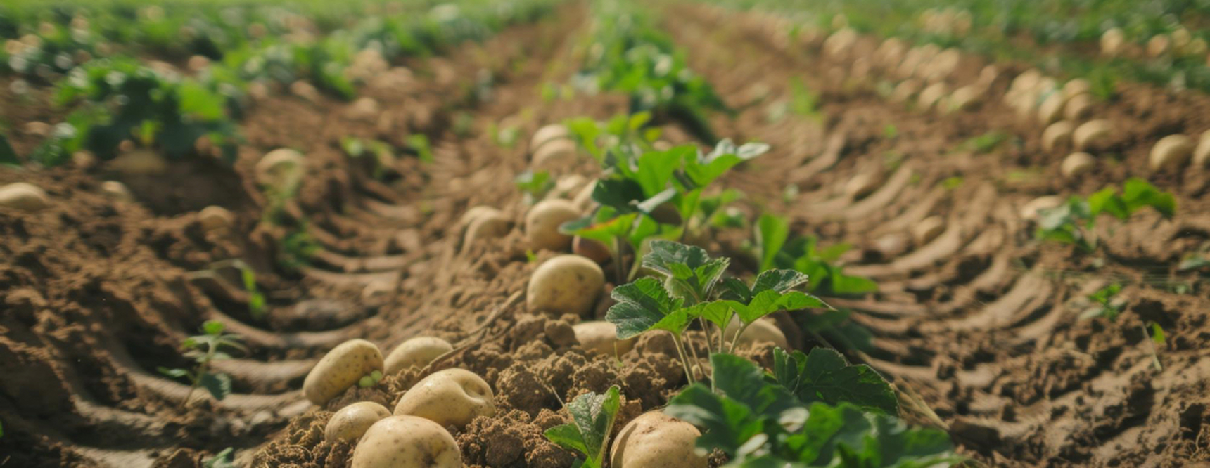 Cultivo de papa en campo